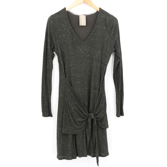 Anthropologie Dolan Left Coast Women's Tied Tee Dress Knotted Grey/Green Sz S - Picture 1 of 7